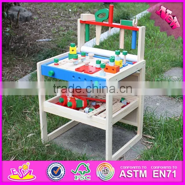 2016 New Design Baby Wooden Tool Toy Set, Wholesale Kids Wooden Tool Toy Set, Educational Children Wooden Tool Toy Set W03D069 photo-2