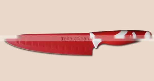 2015 Color Nonstick Kitchen Knife Set With Clear Acrylic Block,Steak Knives photo-2