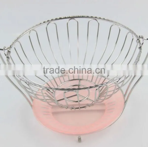 Good Quality Chrome Plating Surface Treatment Metal Basket for Fruit photo-2