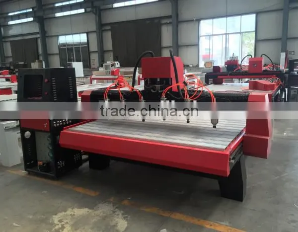 Multi-thread Furniture Carving 6*1.5kw Spindle Plane Signs Engraving Cnc Router Machine photo-3