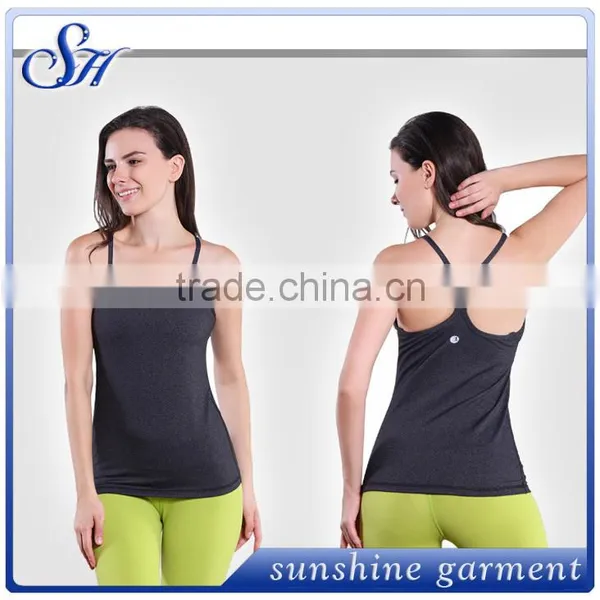 2016 Loose Yoga Top Cotton Nylon Material With High Quality photo-2