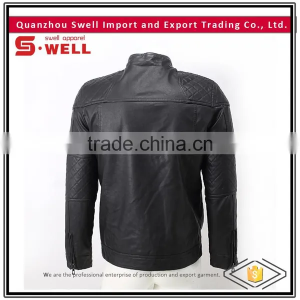 2016 Wholesale Fashion Custom Men pu Motorbike Jacket photo-2