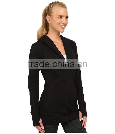 OEM Service is Provide Women 2/3 Botton Coat Fleece Fabric With Two Side Pocket Made in China photo-4