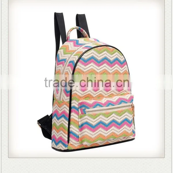 Wholesale High Quality Chevron Backpack photo-5