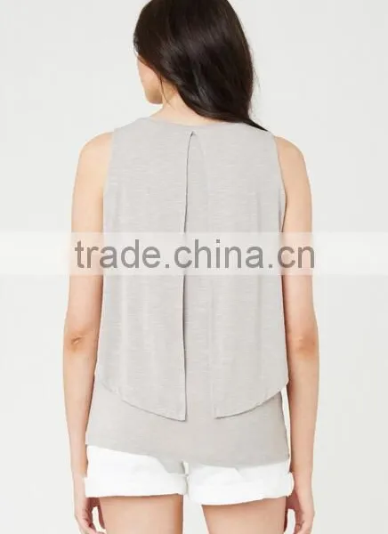 Sleeveless Maternity Clothes Tank Tops Breastfeeding Clothing photo-6