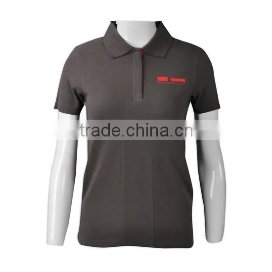 BSCI Customized Women Pique Polo Fabric Shirt photo-2