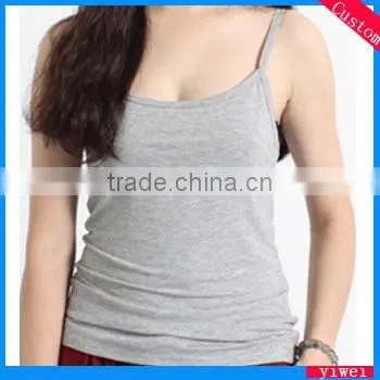 Loose Fit Soft Short Type Fancy Tank Top Vest for Woman