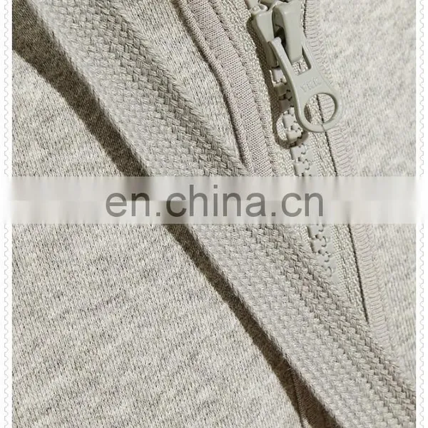Wholesale OEM Hooded Sweatshirt Cotton Blend Jersey Cropped Top Hoodie photo-6