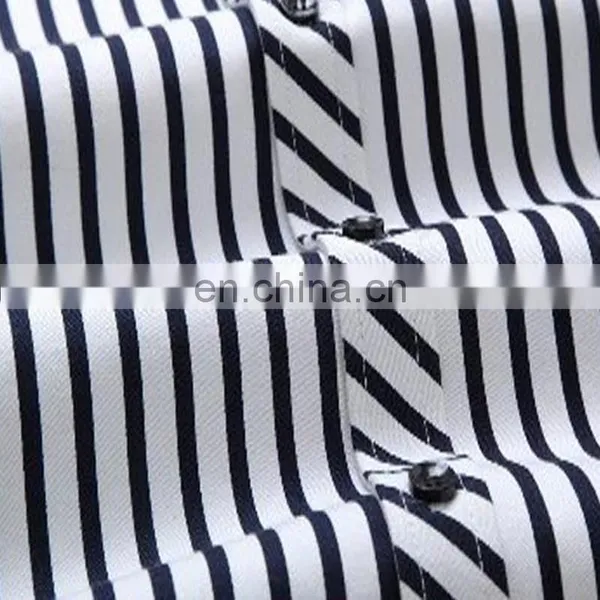 Fashion Slim Fit Stripe Men Dress Shirt for White Collar in ShenZhen photo-5