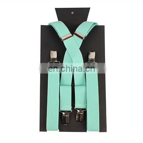 3.5cm Adjustable Clips Braces Candy Color Unisex Pants Y-back Suspenders photo-5