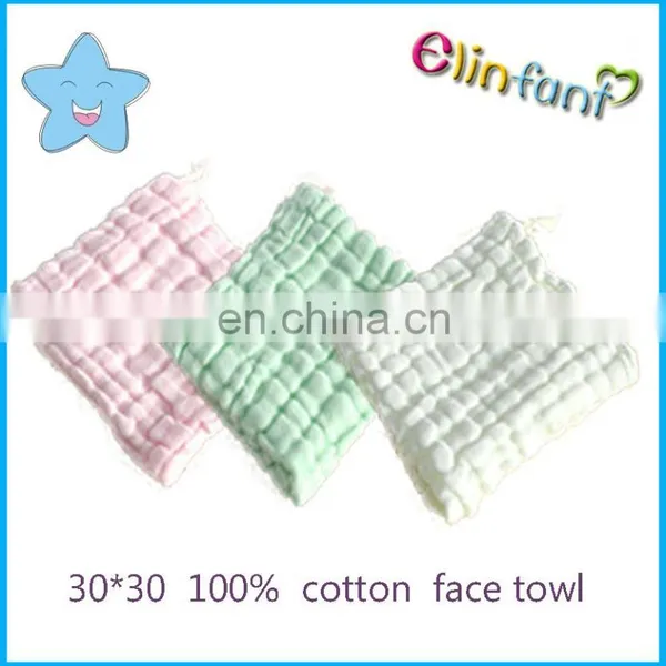 Elinfant Face Washer cotton Baby Washcloths Baby face hand soft towel