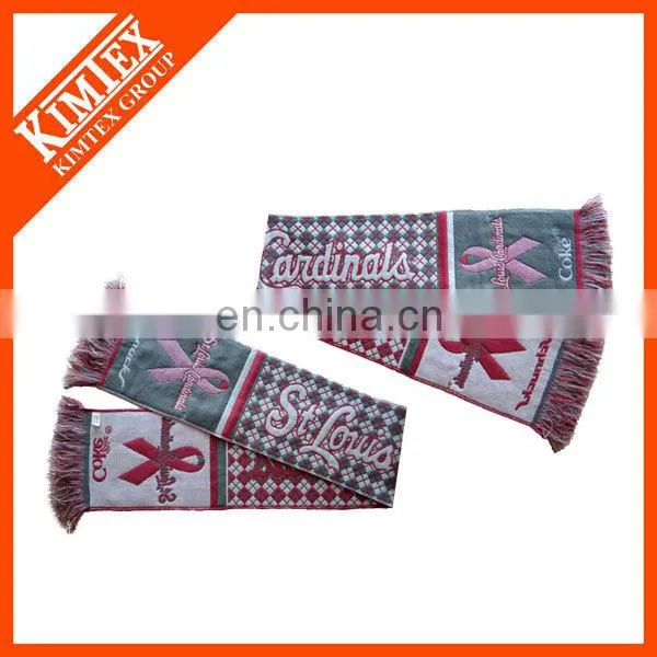 New 100% Acrylic Woven Promotional Scarf Fans photo-2