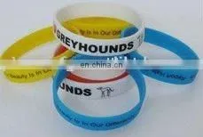 Embossed Printed Silicone Wristband/bracelet
