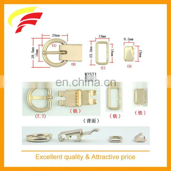 Zinc Alloy Metal 3 Pieces Pin Buckle Set photo-3