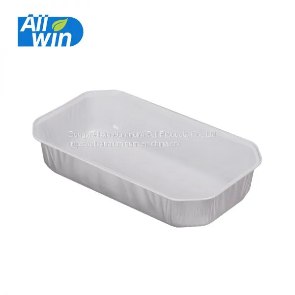 Airline Catering Coated Aluminium Foil Food Container photo-4