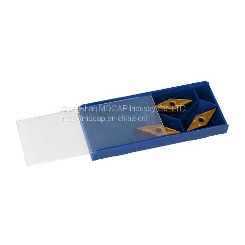 Plastic Packaging Box for Carbide Inserts With Quick Press Closure of Lid Insert Box IB photo-5