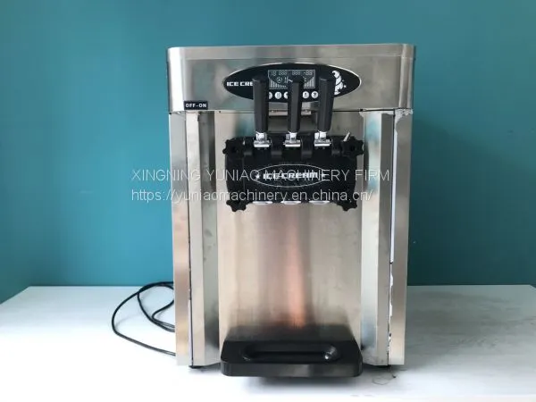 New Design Table Top Stainless Steel 2+1 Mixed Flavors Ice Cream Machine, Soft Service Ice Cream Machine WT/8613824555378 photo-2