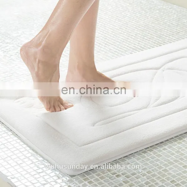 BATHMAT - EMBOSSED - 69770 WHITE/BRWON