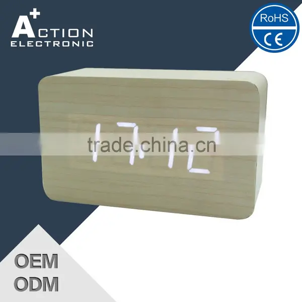 Digital Desk Clock and Wooden Alarm Clock photo-2