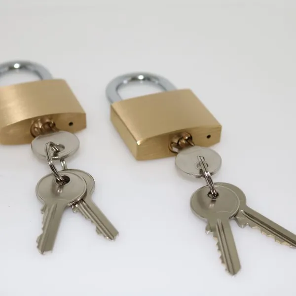 Good Quality Reliable Anti Theft Solid Brass Body Hardened Shackle 40mm Thin Type Brass Padlock photo-3