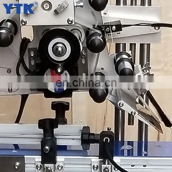 High Speed Top Desktop Adhesive Semi Automatic Flat Bottles Labeling Machine Flat Surface Label Applicator photo-4
