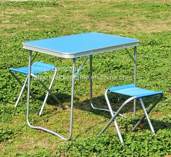 Portable Folding Picnic Outdoor Table Metal Square Modern BBQ Mini Table photo-5