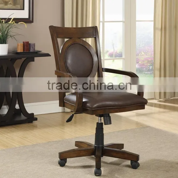 Sectional Wooden Home Furniture of Bookcase , Desk and Swivel Chair photo-3