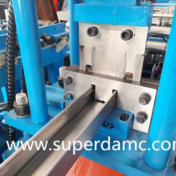 Automatic Steel Rail Station Construction Customized Mounting Channel With Hole Manufacture Machine