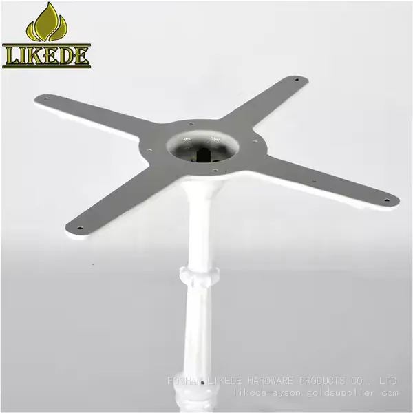 European Classic Antique White Cast Iron Metal Table Base Frame With Powder Coating on Sale photo-4