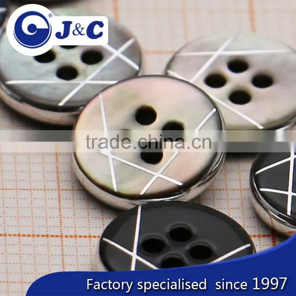 4 Hole Nacre Shell Buttons,mother of Pearl Shell Buttons,MOP Shell Buttons photo-3