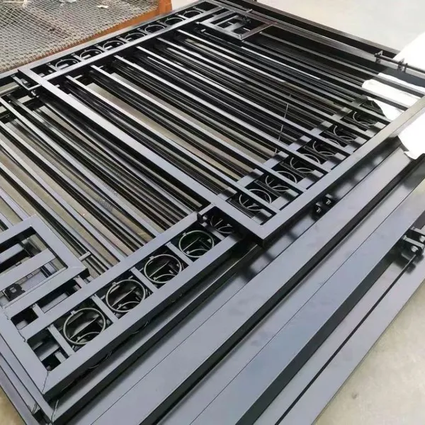Outdoor Villa Perimeter Fence System - Interlocking Steel Panels With Weatherproof Coating photo-4