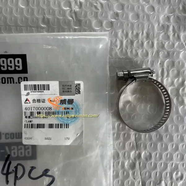 ORIGINAL SDLG CLAMP 4017000008 APPLY FOR SDLG MOTOR GRADER G9180 G9190 G9200 photo-2