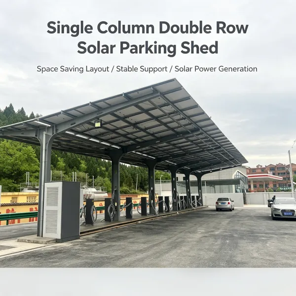 Commercial Solar Parking Structure for Large Scale PV Installation photo-3