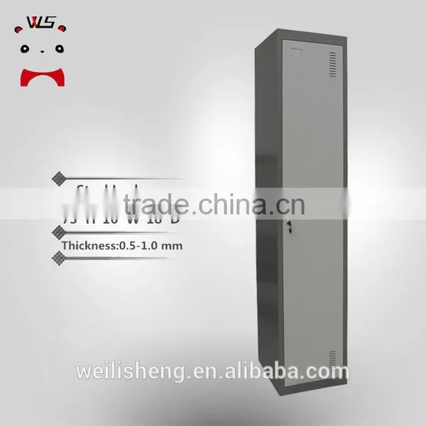 Industrial Single Door Steel Clothes Cabinet/Metal Locker/Steel Wardrobe photo-4