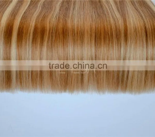 Double Drawn 100% Human Hair Honey Brown Weave photo-2