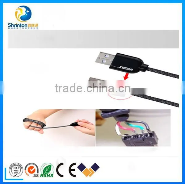 Black Color REMAX High Speed Usb Cable and Usb Charger Cable for IPhone5 Iphone6 photo-2