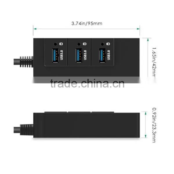 Hot Plug USB-C to RJ45 3.0 USB Port Power Powerline Adapter Hub photo-2