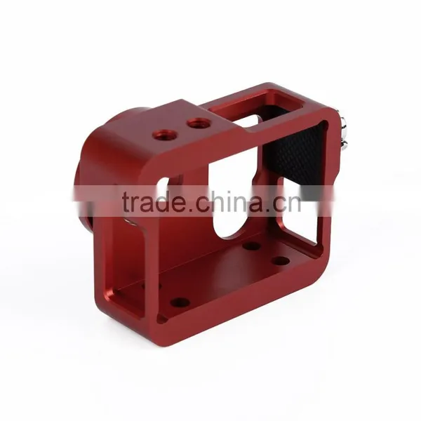 Red Metal CNC Aluminium Protective Case Shell for Hero4 HERO3+ photo-4