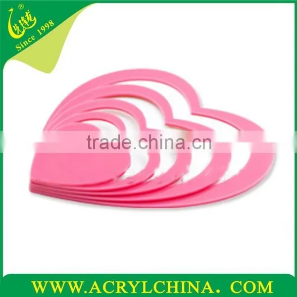 Acrylic Heart-shaped Wall Stickers/PMMA Wall Decoration/Crystal-dimensional Wall Stickers