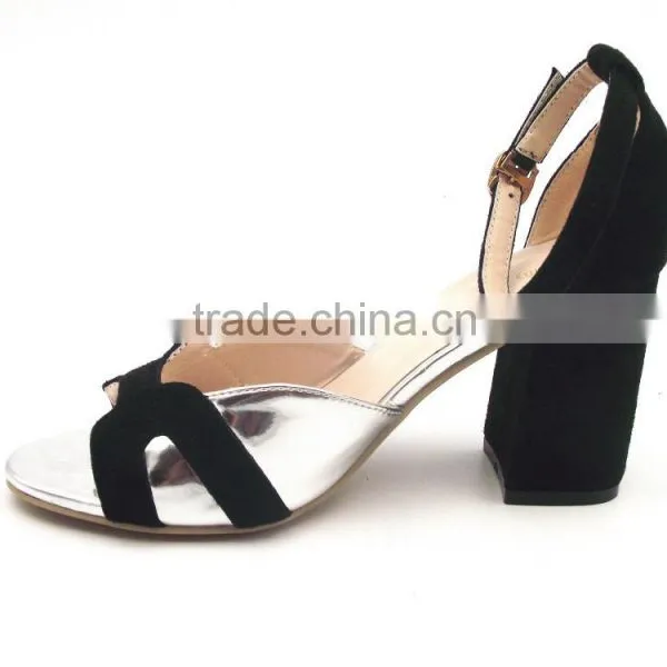 Hot Sell High Quality Mix Color Women Middle Heel Sandals photo-3