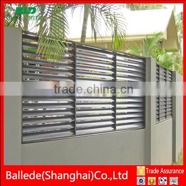 Extruded Aluminum Stationary Louver Fence photo-3