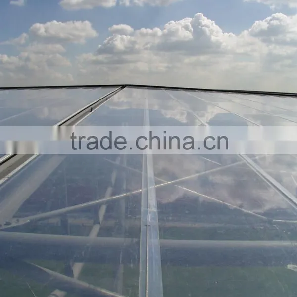 Clear ETFE Coated Film Tensile Fabric Architecture Roof and Inflatable Cushion Construction Building in Hannove for