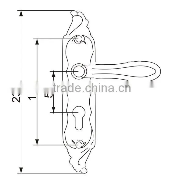 50555 Brass Panel Lock Mortise Lock photo-2