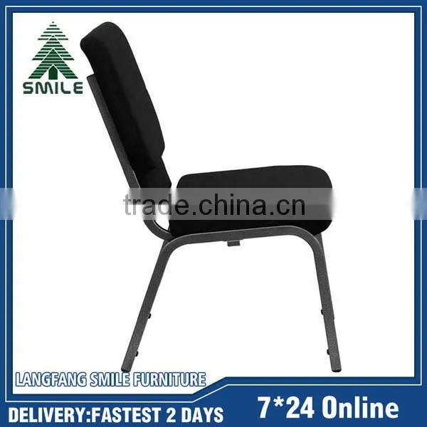 Strong Comfortable Black Stackable Theater Chair From China photo-4