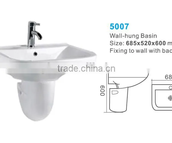Ceramic Wall Hung Basin for the Shampoo Basin in Wash Basin photo-3