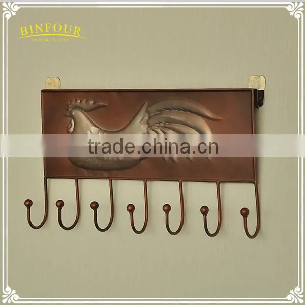Factory Direct 12 Zodiac Living Room Metal Coat Rack Wall Hook photo-5