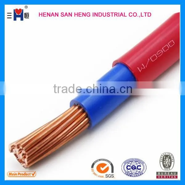 Double PVC Jacket Bare Copper Conductor Electric Wire Cable, BVV photo-6