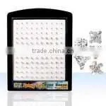 925 Sterling Silver Gold Nose Jewelry With CZ Stones
