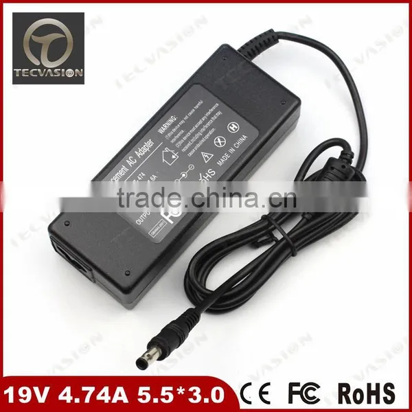 Top Quality for SAMSUNG NP700Z5C-S02US NP700Z5C-S02UB 19V 4.74A 90W 5.5*3.0 Notebook Laptop AC Adapter Charger Power Supply