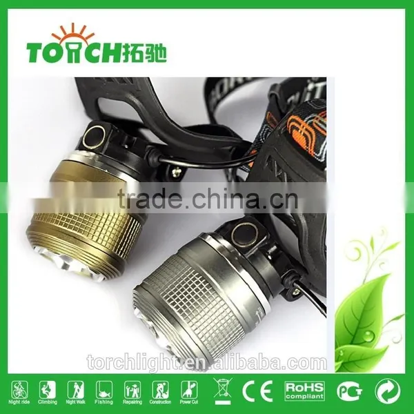 Zoomable LED Headlamps Super Bright Rechargeable Headlight Use 2*18650 Head Torchled Headlamp photo-2